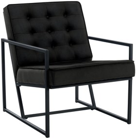 Poltrona Lounge İn Velluto Avon Samt / Schwarz