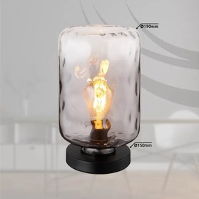 Globo 16046TS - Lampada da tavolo DARINA 1xE27/60W/230V grigio