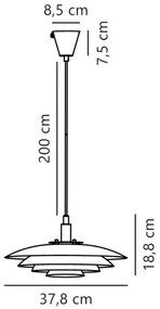 Nordlux - Lampadario a sospensione con filo BRETAGNE 1xG9/25W/230V bianco