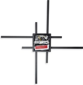 Brilagi - Plafoniera a LED STRIPES LED/37W/230V nera