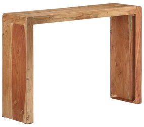 Tavolo consolle 110x30x76 cm in legno massello di acacia