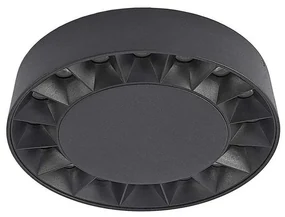 Kelissa LED Rotondo Plafoniera da Esterno IP65 Nero - Lucande
