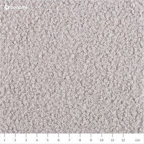 Sgabello in tessuto bouclé grigio Miuf - Miuform