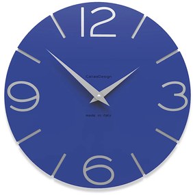 CalleaDesign Orologi da parete colore blu elettrico Smile