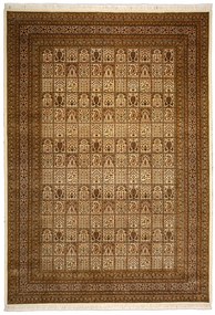 Ghom Tappeto orientale 340 x 240 Beige (Indian) Annodato A Mano