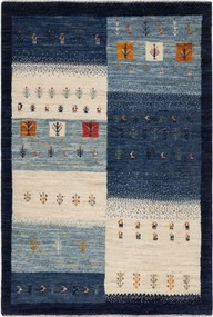 Loribaft Tappeto persiano 130 x 90 Blu (Iran) Annodato A Mano