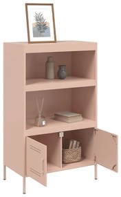 Credenza rosa 68x39x113 cm in acciaio