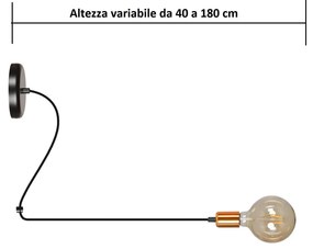 Lampadario Spark 1 White o Black