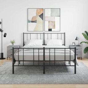 Comodini 2 Pz Grigio Sonoma 40x35x47,5 Cm İn Legno Multistrato /