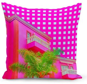 Cuscino con imbottitura Neo Pink, 43 x 43 cm - Kate Louise