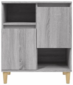 Credenza Grigio Sonoma 60x35x70 cm in Legno Multistrato