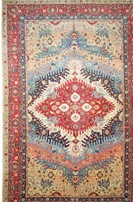 Tabriz Tappeto 540x350 (Iran) Annodato A Mano