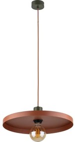 Lampadario a sospensione con filo SILA 1xE27/15W/230V diametro 40 cm color mattone/verde