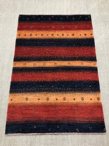 Loribaft Tappeto 80 x 120 Rosso (Iran) Annodato A Mano