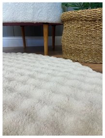 Tappeto beige rotondo lavabile ø 80 cm Bubbly - Oyo Concept