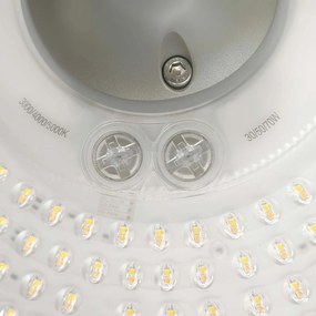 Lampione LED Circolare Grigio 30W 50W 70W IP65 CCT Bianco Variabile Colore Bianco Variabile CCT