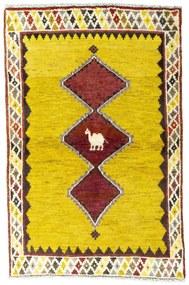 Gabbeh Tappeto persiano 100x150 Giallo (Iran) Annodato A Mano