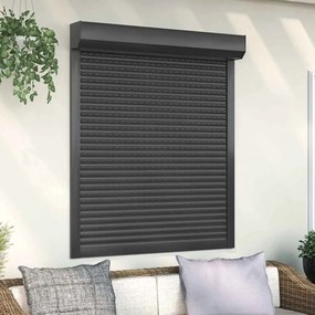 Tapparella Avvolgibile İn Alluminio 110x130 Cm Antracite /