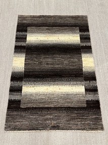 Loribaft Tappeto 80x120 Grigio (Iran) Annodato A Mano