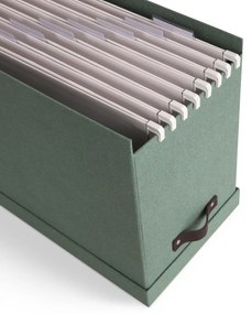 Organizer verde in cartone per documenti Johan Canvas Paper Laminate – Bigso