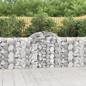 Cesti Gabbioni Ad Arco 4 Pz 200x30x100/120 Cm Ferro Zincato /