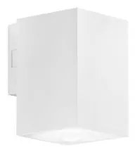 Applique led polo in policarbonato bianco 8w 800lm cct ip65 11,6x7,...