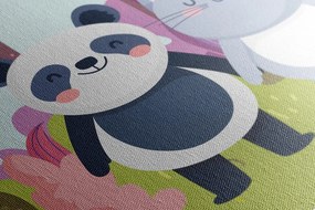 Stampa su tela – Animali nel bosco