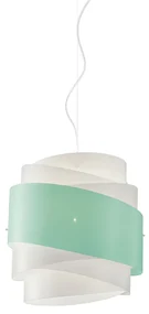 Sospensione Moderna 1 Luce Bea In Polilux Verde D40 Made In Italy