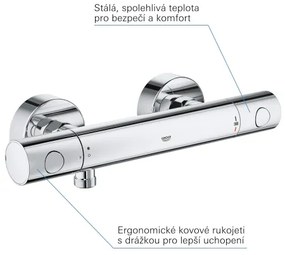 GROHE 34765000 - Miscelatore doccia termostatico GROHTHERM COSMOPOLITAN DN 15, cromato