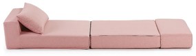 Kave Home - Pouf letto Arty 70 x 89 (200) cm rosa