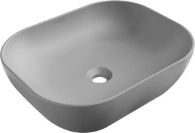 Mexen Rosa Lavabo da Appoggio 50 x 40 cm Grigio Chiaro Opaco - 21095061