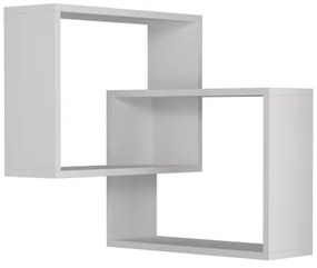 Mensola angolare da parete RING 68x68 cm bianca