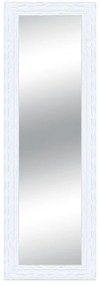 Specchio rettangolare in legno bianco 68 x 168 cm