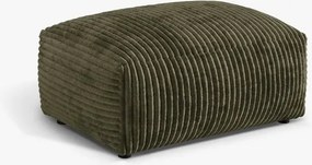 Pouf Martina in velluto a coste Tilia - L95 cm