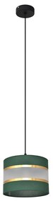 Lampadario a sospensione con filo HELEN 1xE27/15W/230V diametro 20 cm verde/oro