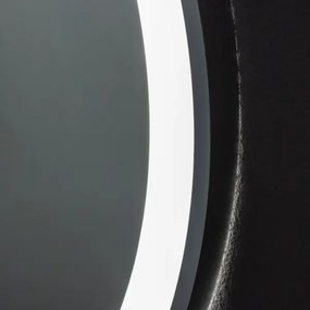 Brilagi-LED dimmerabile, specchio riscaldato con retroilluminazione, profilo in alluminio ALU PRO, LED 18W/230V, Ø 60 cm, IP44, finitura cromo satinato