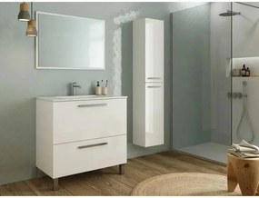 Mobile bagno con specchio 80x45x80H Bianco