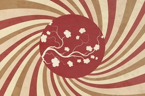 Carta da parati autoadesiva – Sfondo grunge asiatico