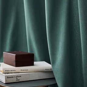 Tenda termoisolante verde in velluto a coste 140x260 cm Madison – douceur d'intérieur