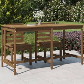 Tavolo da giardino miele 203,5x90x110cm legno massello di pino