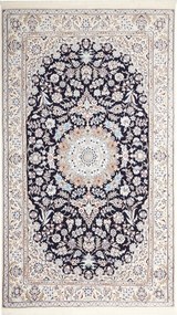 Nain Tappeto persiano 150x250 Blu (Iran) Annodato A Mano