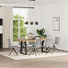 Sedie Da Pranzo 6 Pz Grigio Nuvola İn Tessuto /