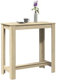 Tavolo Da Bar Rovere Sonoma 102x50x103,5cm İn Legno Multistrato /
