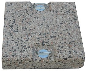 Base per ombrellone in Cemento Bianco Adria L 50 x L 50 x H 8 cm