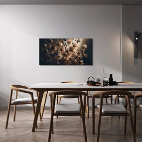 Quadro su tela – Fiori secchi marroni