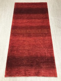 Loribaft Tappeto 90 x 200 Rosso (Iran) Annodato A Mano