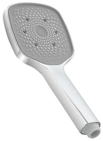 Doccetta quadrata H 25 cm monogetto in ABS cromato lucido