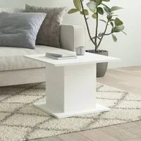 Tavolino da Salotto Bianco 55,5x55,5x40 cm in Truciolato 810316