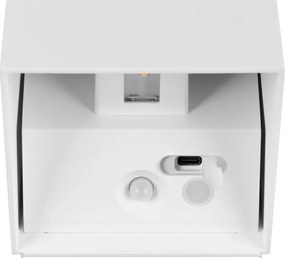 Illuminazione esterna LED con ricarica USB con sensore di movimento da parete (altezza totale 10 cm) Genie – Trio