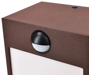 Brilagi-LED Applique da esterno con sensore TERNI LED/12W/230V marrone IP44